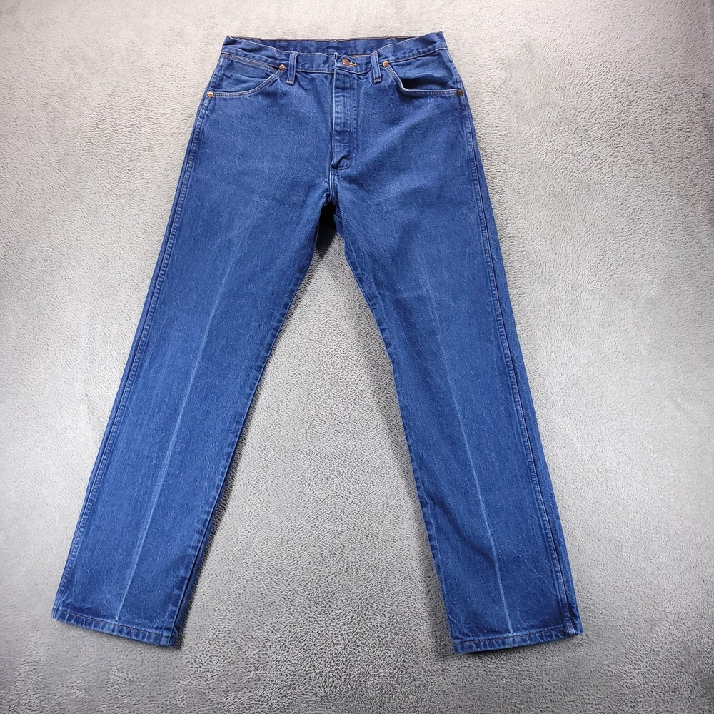 Wrangler Jeans Mens 36x32 Blue 13MWZ Cowboy Cut Regular Straight Denim Rodeo‎